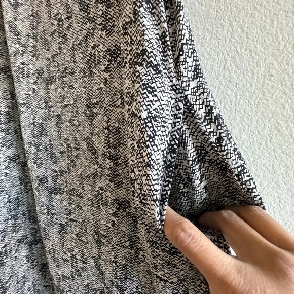 Eileen Fisher Silk Crepe De Chine Roadster Print Sleeveless Shift Dress XS - Picture 3 of 8